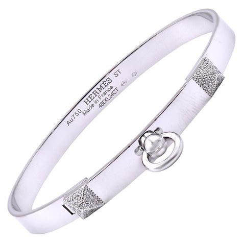 hermes collier de chien white gold